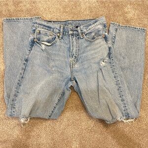 Distressed Blue Jeans American Eagle